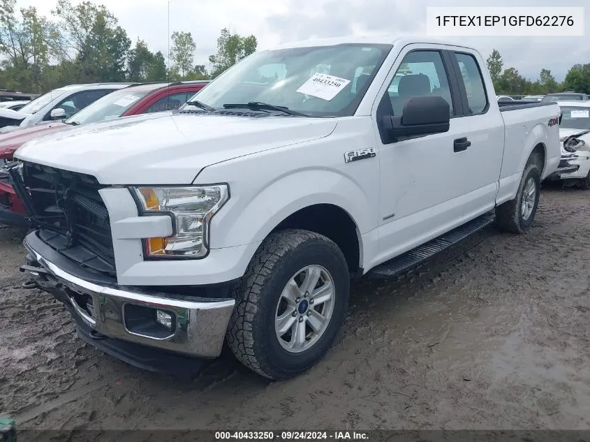 2016 Ford F-150 Xl VIN: 1FTEX1EP1GFD62276 Lot: 40433250