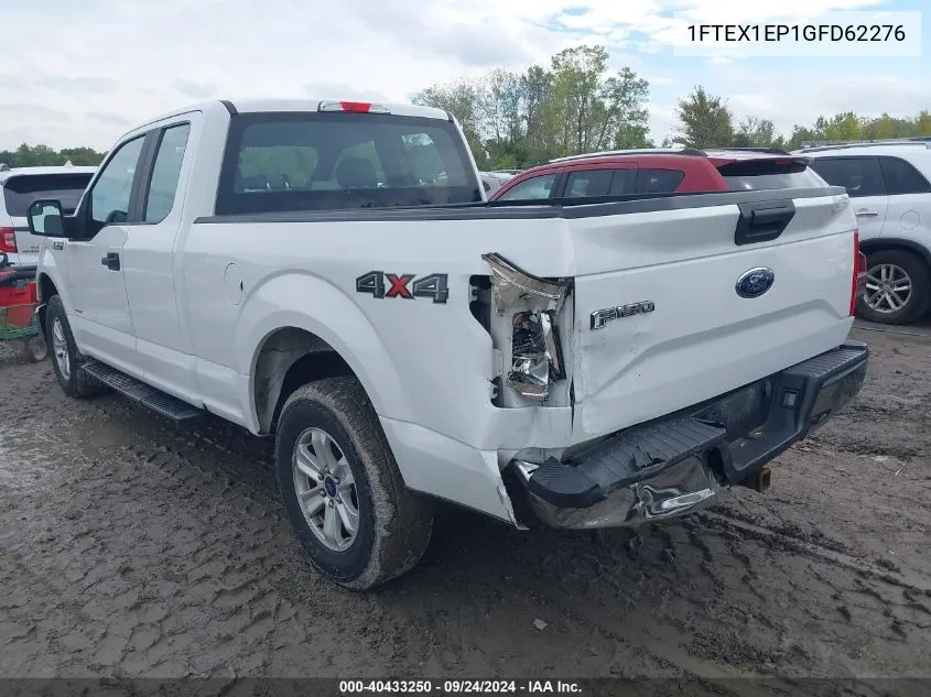 2016 Ford F-150 Xl VIN: 1FTEX1EP1GFD62276 Lot: 40433250