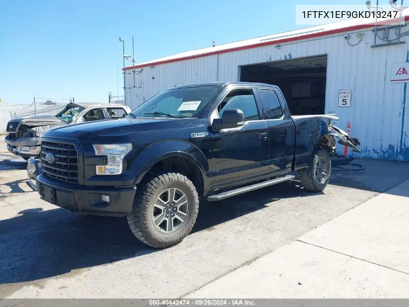 2016 Ford F-150 Xlt VIN: 1FTFX1EF9GKD13247 Lot: 40442474