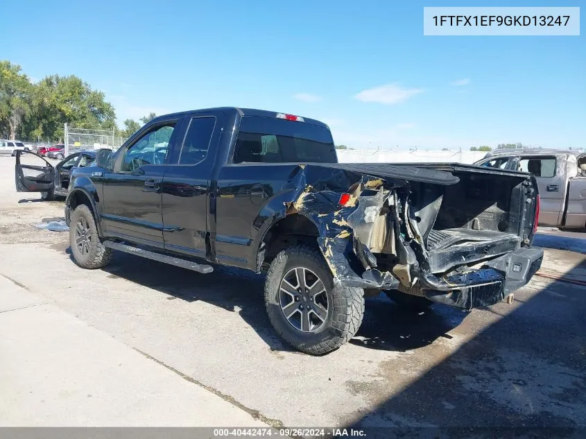 2016 Ford F-150 Xlt VIN: 1FTFX1EF9GKD13247 Lot: 40442474