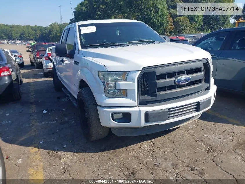 2016 Ford F-150 Xl VIN: 1FTEX1CP7GFA07714 Lot: 40442551