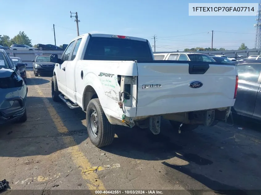 2016 Ford F-150 Xl VIN: 1FTEX1CP7GFA07714 Lot: 40442551