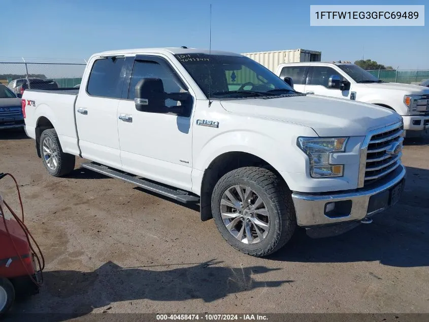 2016 Ford F-150 Xlt VIN: 1FTFW1EG3GFC69489 Lot: 40458474