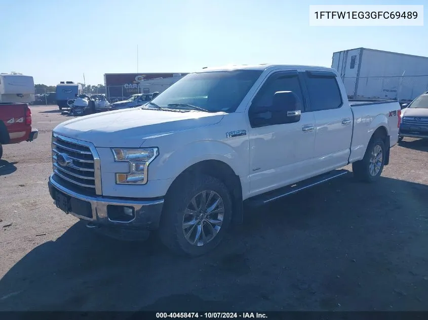 2016 Ford F-150 Xlt VIN: 1FTFW1EG3GFC69489 Lot: 40458474