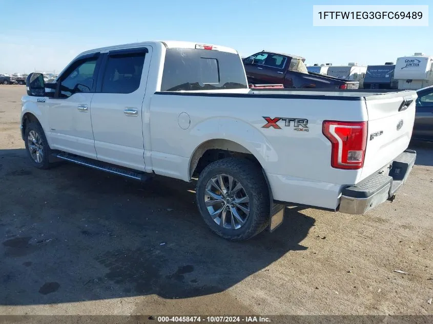 2016 Ford F-150 Xlt VIN: 1FTFW1EG3GFC69489 Lot: 40458474