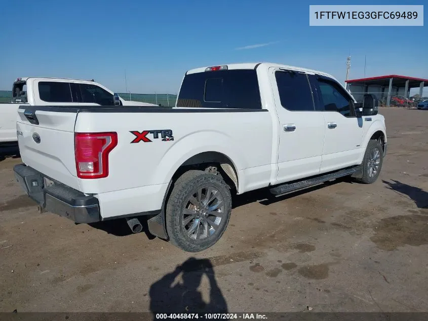 2016 Ford F-150 Xlt VIN: 1FTFW1EG3GFC69489 Lot: 40458474