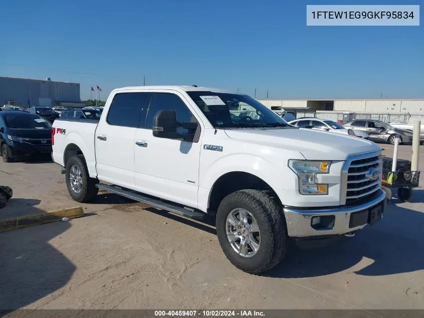 2016 Ford F-150 Xlt VIN: 1FTEW1EG9GKF95834 Lot: 40459407