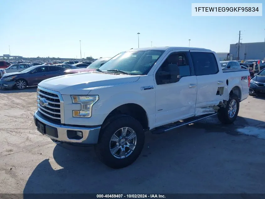 2016 Ford F-150 Xlt VIN: 1FTEW1EG9GKF95834 Lot: 40459407