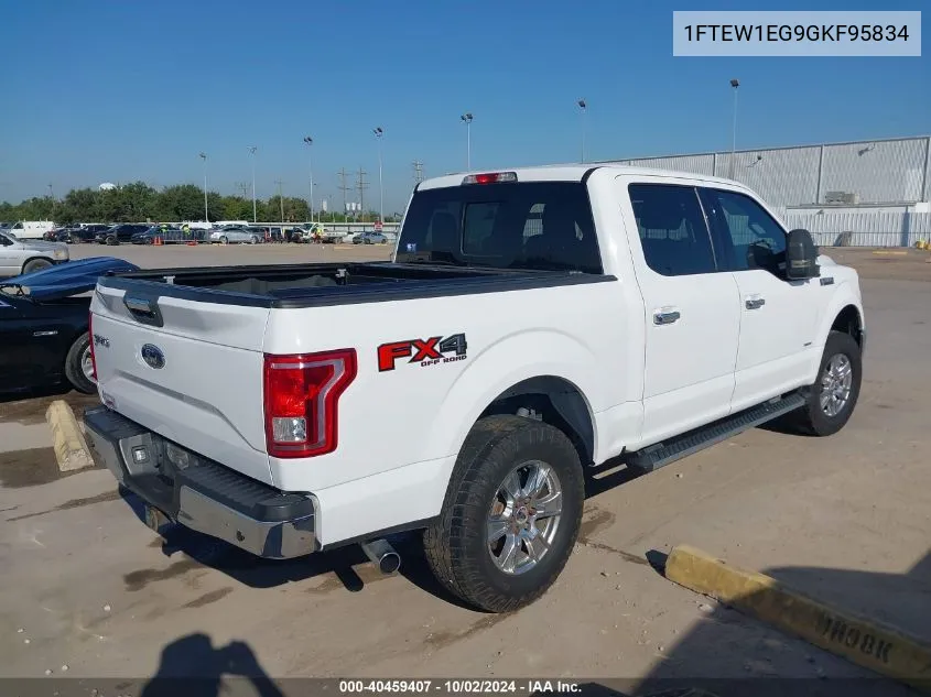 2016 Ford F-150 Xlt VIN: 1FTEW1EG9GKF95834 Lot: 40459407