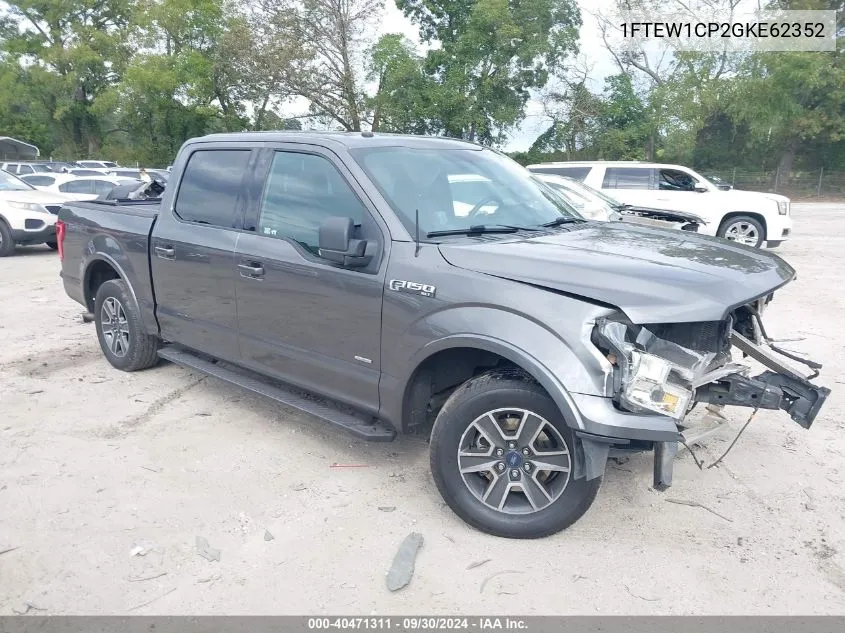 2016 Ford F-150 Xlt VIN: 1FTEW1CP2GKE62352 Lot: 40471311