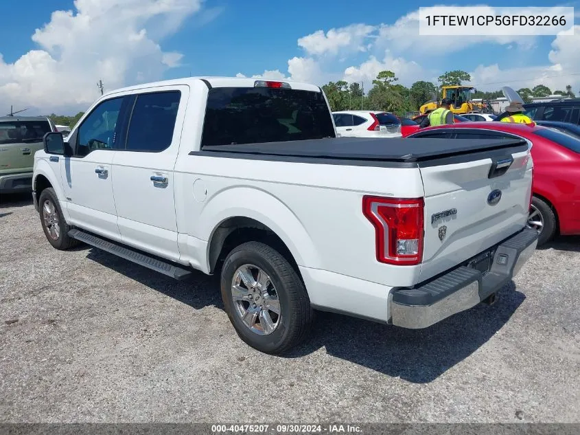 2016 Ford F-150 Xlt VIN: 1FTEW1CP5GFD32266 Lot: 40475207