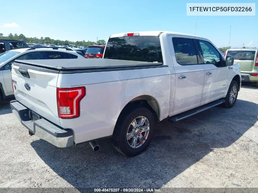 2016 Ford F-150 Xlt VIN: 1FTEW1CP5GFD32266 Lot: 40475207