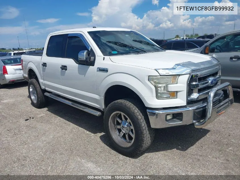 2016 Ford F-150 Xlt VIN: 1FTEW1CF8GFB99932 Lot: 40475286