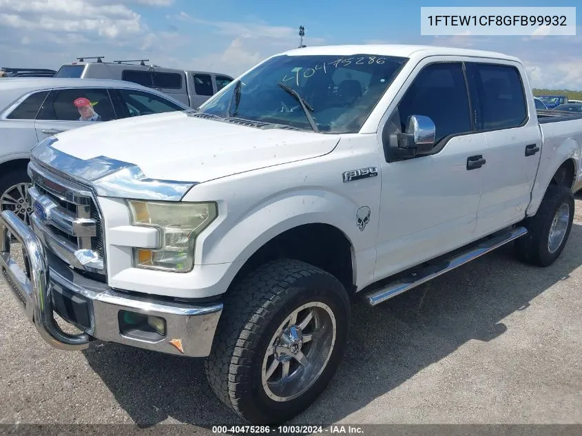 2016 Ford F-150 Xlt VIN: 1FTEW1CF8GFB99932 Lot: 40475286