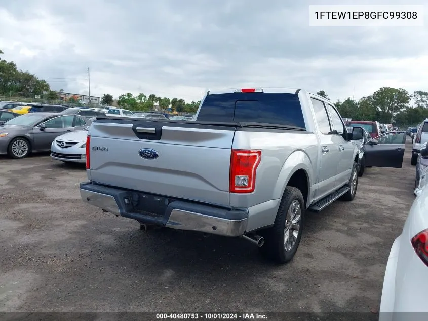 2016 Ford F-150 Supercrew VIN: 1FTEW1EP8GFC99308 Lot: 40480753