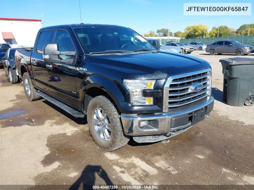 2016 Ford F150 VIN: JFTEW1EG0GKF65847 Lot: 40487289