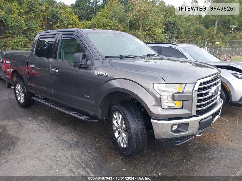 2016 Ford F-150 Xlt VIN: 1FTEW1EG1GFA96261 Lot: 40487943