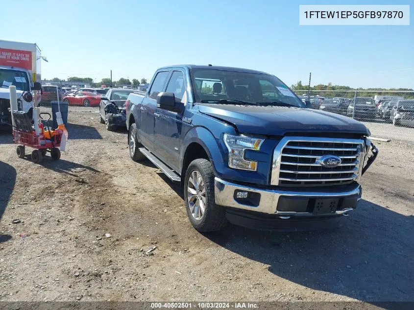 2016 Ford F-150 Xlt VIN: 1FTEW1EP5GFB97870 Lot: 40502501