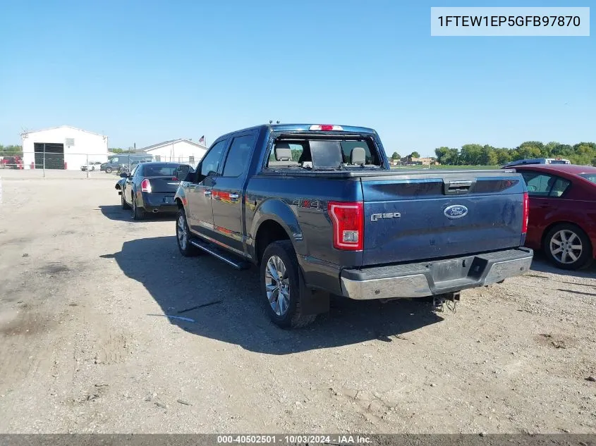 2016 Ford F-150 Xlt VIN: 1FTEW1EP5GFB97870 Lot: 40502501