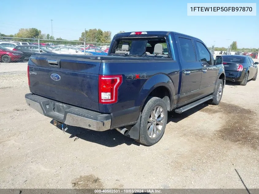 2016 Ford F-150 Xlt VIN: 1FTEW1EP5GFB97870 Lot: 40502501