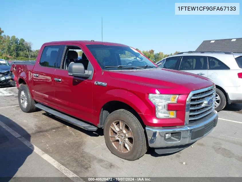 2016 Ford F-150 Xlt VIN: 1FTEW1CF9GFA67133 Lot: 40520472