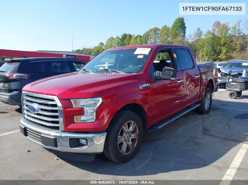 2016 Ford F-150 Xlt VIN: 1FTEW1CF9GFA67133 Lot: 40520472