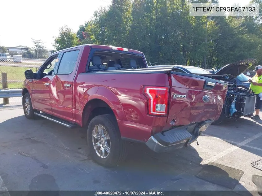 2016 Ford F-150 Xlt VIN: 1FTEW1CF9GFA67133 Lot: 40520472