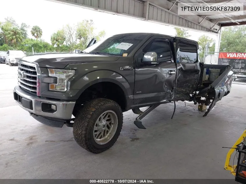 2016 Ford F-150 Xlt VIN: 1FTEW1EG5GKF87309 Lot: 40522778