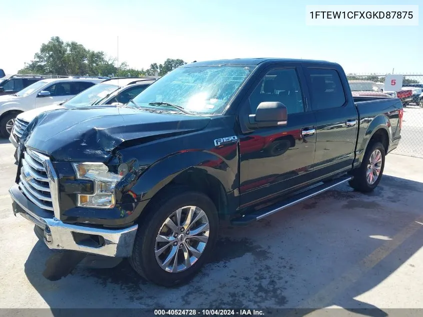 2016 Ford F-150 Xlt VIN: 1FTEW1CFXGKD87875 Lot: 40524728