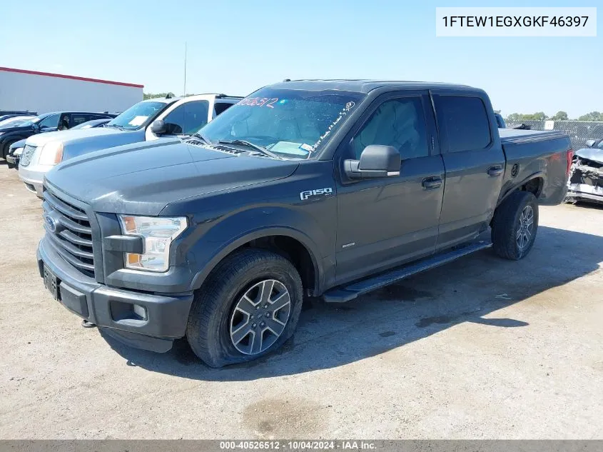 2016 Ford F-150 Xlt VIN: 1FTEW1EGXGKF46397 Lot: 40526512