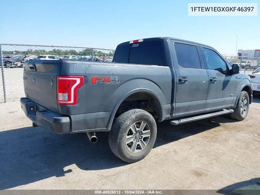 2016 Ford F-150 Xlt VIN: 1FTEW1EGXGKF46397 Lot: 40526512