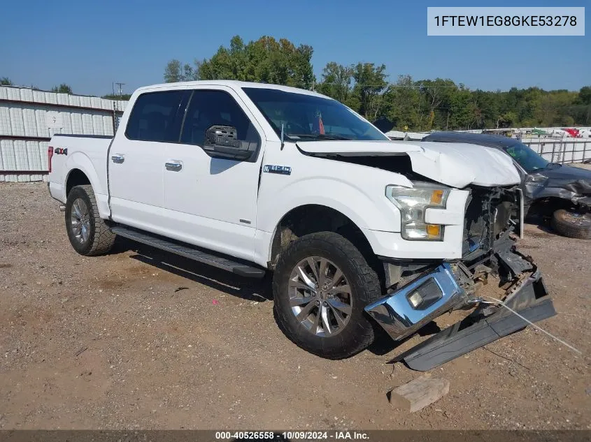 2016 Ford F-150 Xlt VIN: 1FTEW1EG8GKE53278 Lot: 40526558