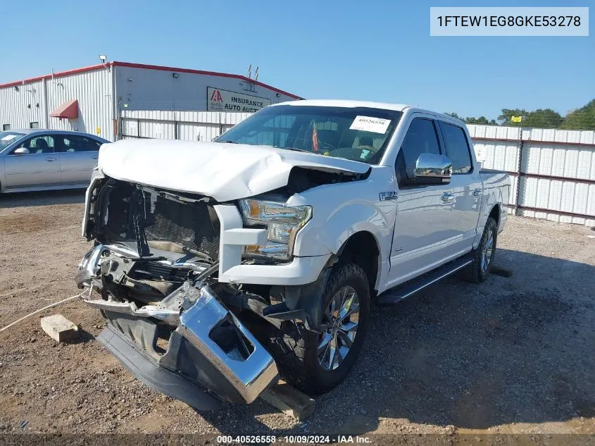 2016 Ford F-150 Xlt VIN: 1FTEW1EG8GKE53278 Lot: 40526558