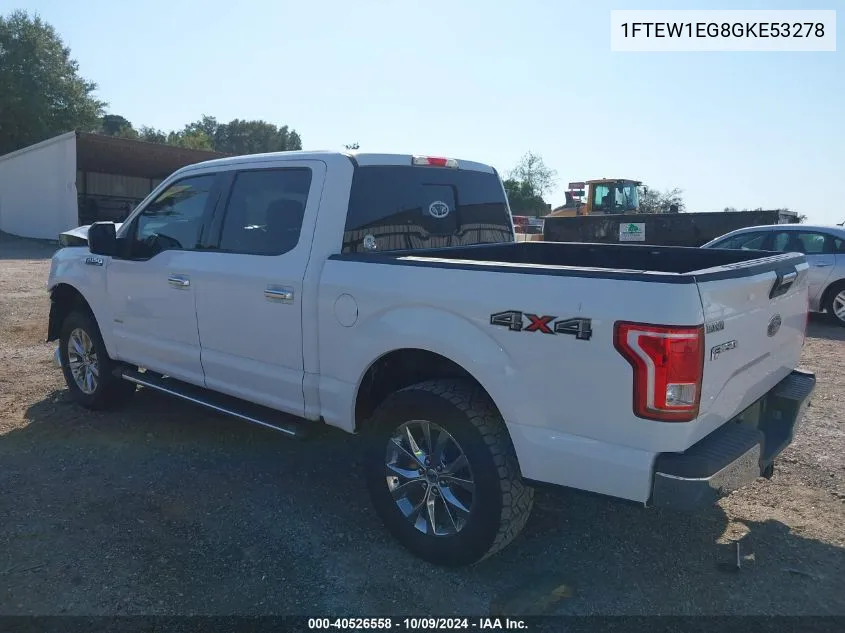 2016 Ford F-150 Xlt VIN: 1FTEW1EG8GKE53278 Lot: 40526558