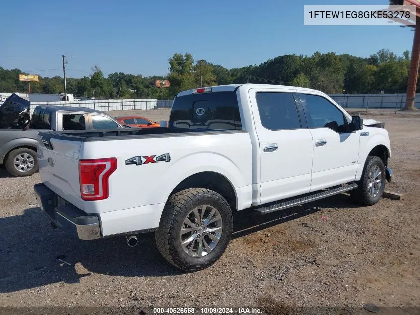 2016 Ford F-150 Xlt VIN: 1FTEW1EG8GKE53278 Lot: 40526558