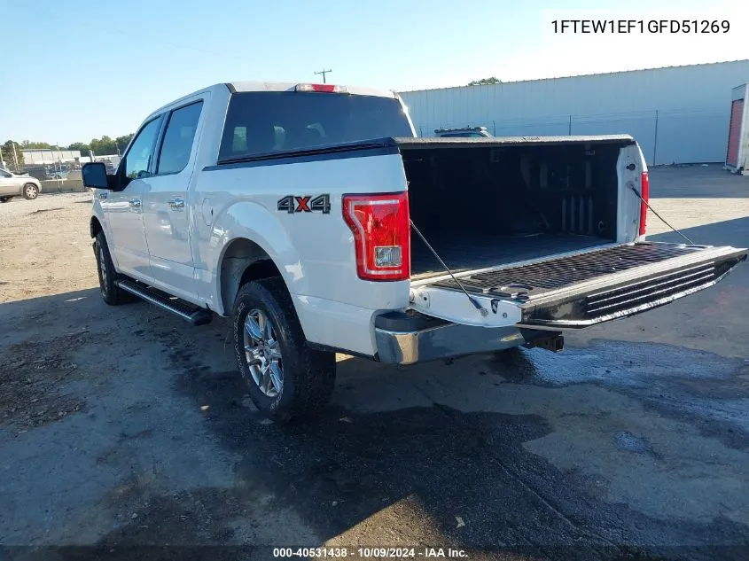 2016 Ford F-150 Xlt VIN: 1FTEW1EF1GFD51269 Lot: 40531438