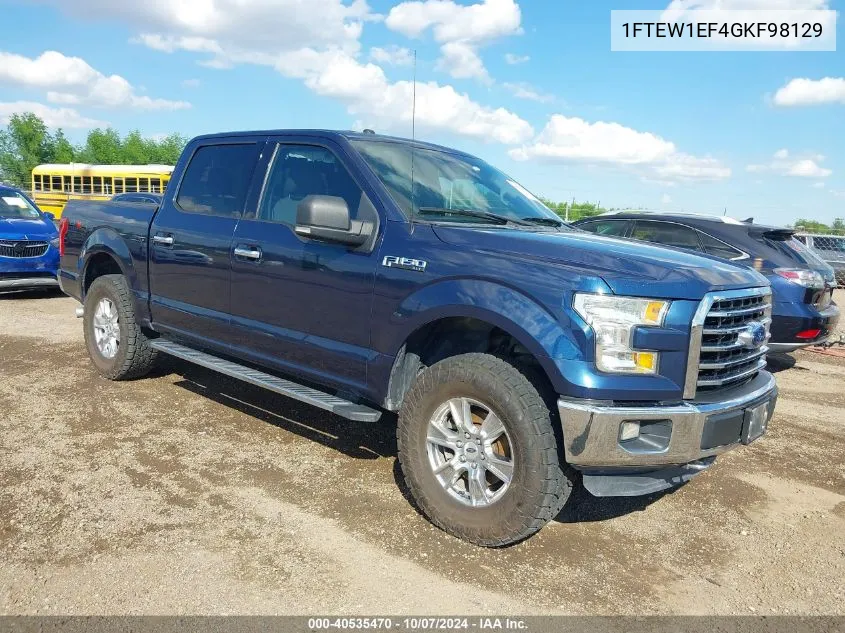 2016 Ford F-150 Xlt VIN: 1FTEW1EF4GKF98129 Lot: 40535470