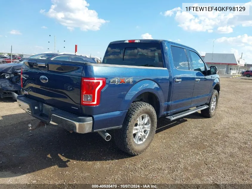 2016 Ford F-150 Xlt VIN: 1FTEW1EF4GKF98129 Lot: 40535470