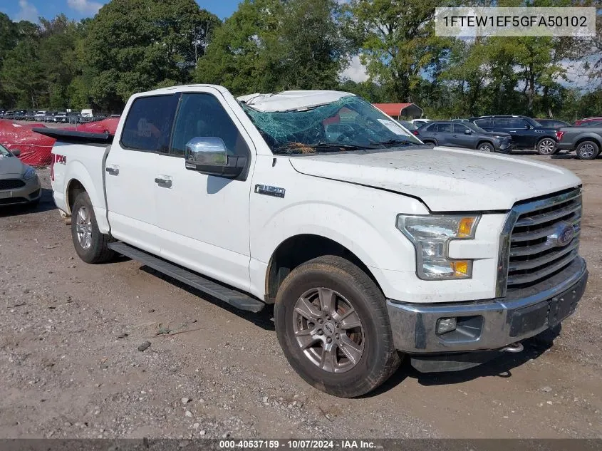 2016 Ford F-150 Xlt VIN: 1FTEW1EF5GFA50102 Lot: 40537159