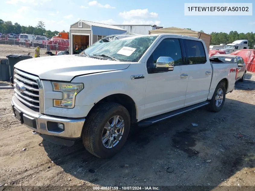 2016 Ford F-150 Xlt VIN: 1FTEW1EF5GFA50102 Lot: 40537159