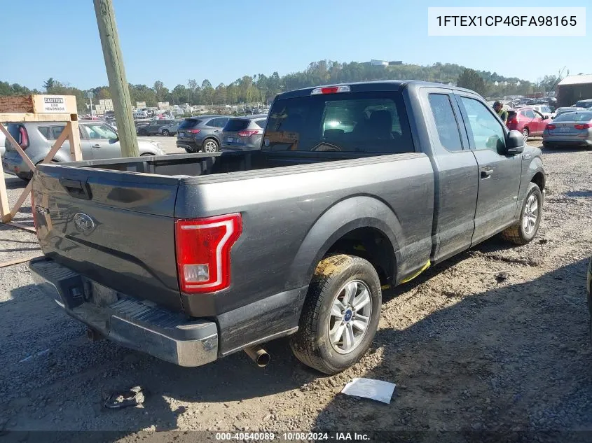 2016 Ford F-150 Xlt VIN: 1FTEX1CP4GFA98165 Lot: 40540089