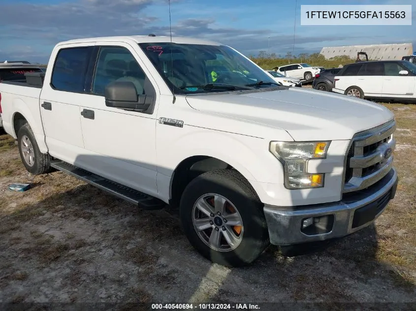 2016 Ford F-150 Xlt VIN: 1FTEW1CF5GFA15563 Lot: 40540694