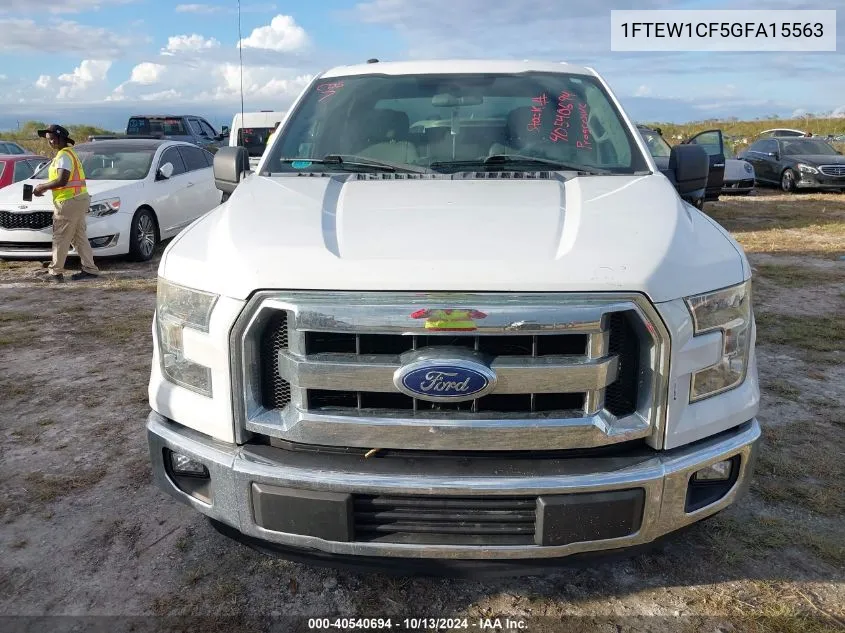 2016 Ford F-150 Xlt VIN: 1FTEW1CF5GFA15563 Lot: 40540694