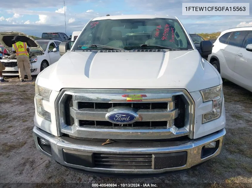 2016 Ford F-150 Xlt VIN: 1FTEW1CF5GFA15563 Lot: 40540694