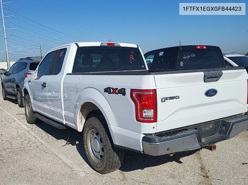 2016 Ford F150 Super Cab VIN: 1FTFX1EGXGFB44423 Lot: 40561339