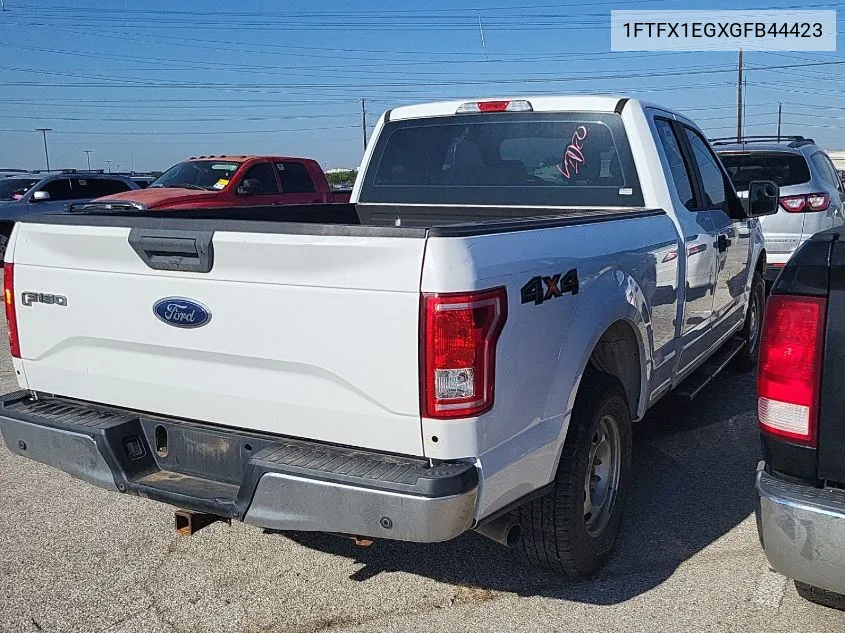 2016 Ford F150 Super Cab VIN: 1FTFX1EGXGFB44423 Lot: 40561339