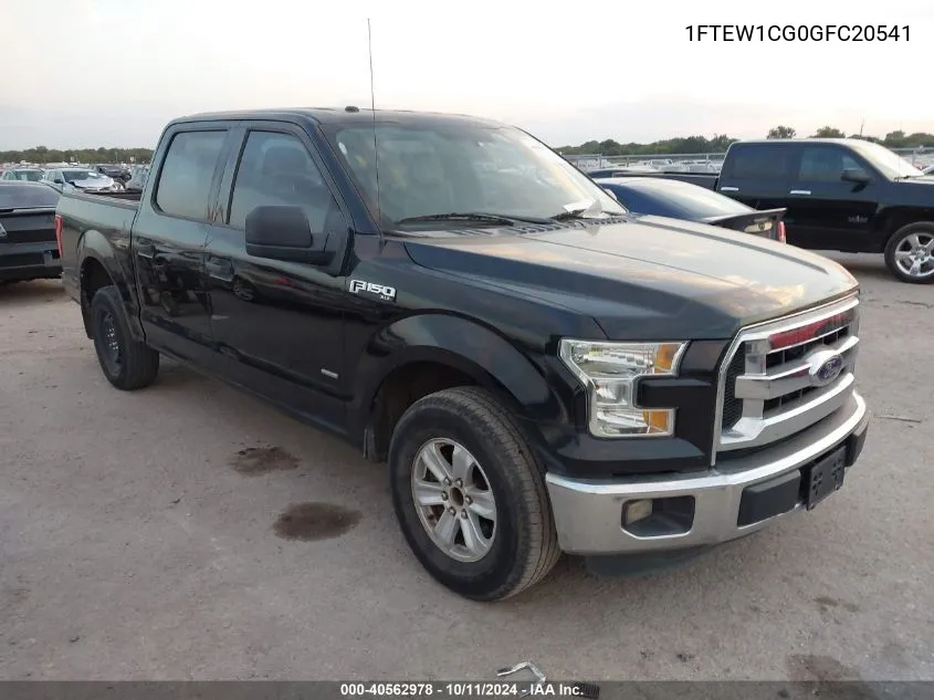 2016 Ford F150 Supercrew VIN: 1FTEW1CG0GFC20541 Lot: 40562978