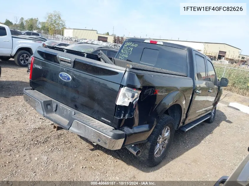 2016 Ford F-150 Supercrew VIN: 1FTEW1EF4GFC82626 Lot: 40565187