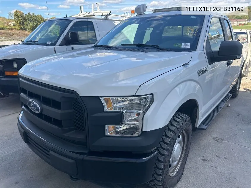 1FTFX1EF2GFB31169 2016 Ford F150 Super Cab