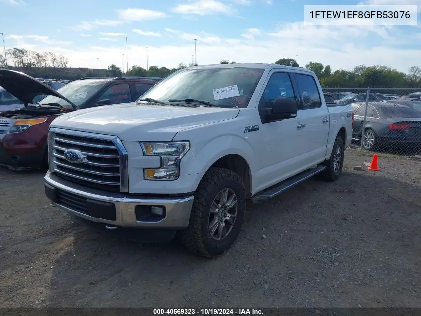 2016 Ford F-150 Xlt VIN: 1FTEW1EF8GFB53076 Lot: 40569323